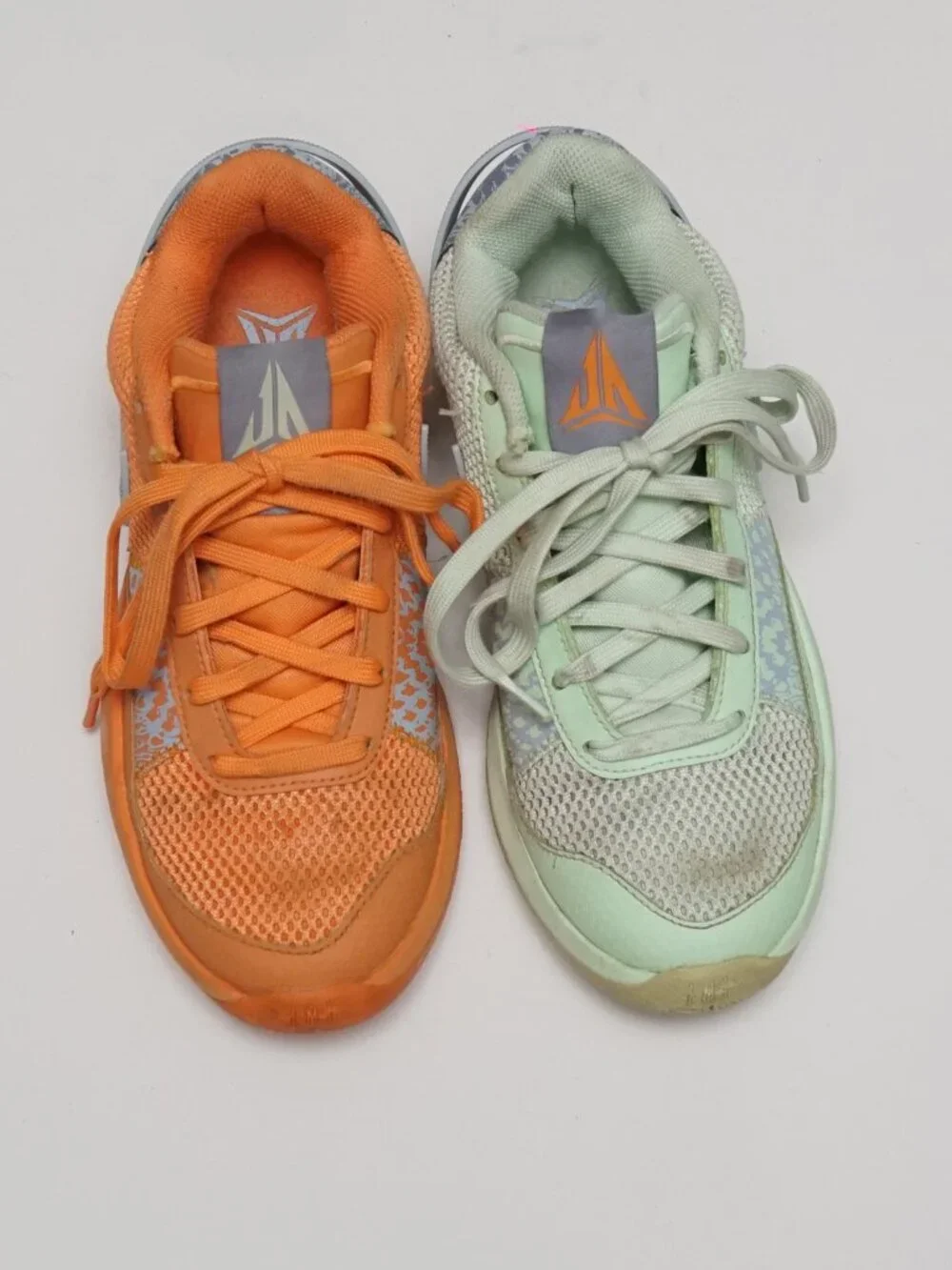 Nike Ja 1 Mismatched Ja Morant Bright Mandarin Orange Vapor Green FQ4796 Men 6.5